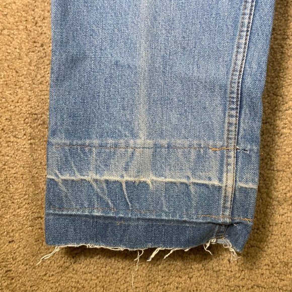 Vintage LEVI’S Mens Jeans Sz 36x36 Straight Leg 505 Red Tab Faded Blue Denim - Picture 8 of 12